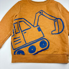 Load image into Gallery viewer, Boys Cat &amp; Jack, digger cotton blend fleece lined sweater, pilling, FUC, size 4,  