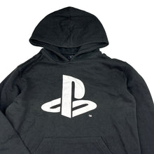 Load image into Gallery viewer, Unisex PlayStation, black gaming cotton blend fleece lined hoodie, GUC, size 10,  