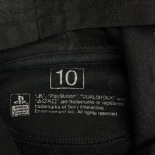 Load image into Gallery viewer, Unisex PlayStation, black gaming cotton blend fleece lined hoodie, GUC, size 10,  