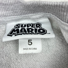 Load image into Gallery viewer, Unisex Nintendo, Mario and Luigi cotton blend fleece lined sweater, GUC, size 5,  