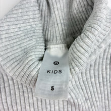 Load image into Gallery viewer, Unisex Target, grey cotton blend ribbed knit long sleeve t-shirt, GUC, size 5,  
