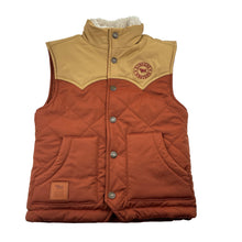 Load image into Gallery viewer, Unisex RINGERS WESTERN, zip fleece lined quilted vest, embroidered, EUC, size 6,  