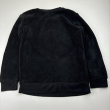 Load image into Gallery viewer, Girls Anko, black fleece pyjama top, pilling, FUC, size 8,  