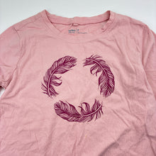 Load image into Gallery viewer, Girls Anko, pink cotton long sleeve t-shirt, feathers, GUC, size 7,  