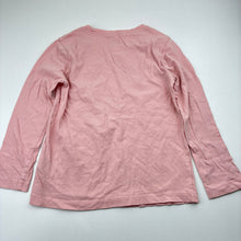 Load image into Gallery viewer, Girls Anko, pink cotton long sleeve t-shirt, feathers, GUC, size 7,  