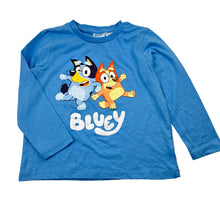 Load image into Gallery viewer, Unisex Bluey, Bluey and Bingo long sleeve pyjama top, GUC, size 4,  