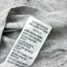 Load image into Gallery viewer, Unisex KID, grey marle dinosaur cotton long sleeve t-shirt, GUC, size 3,  