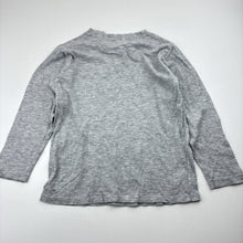 Load image into Gallery viewer, Unisex KID, grey marle dinosaur cotton long sleeve t-shirt, GUC, size 3,  
