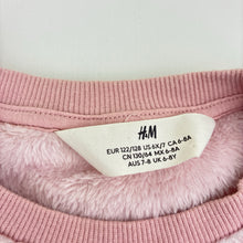 Load image into Gallery viewer, Girls H&amp;M, fleece lined rabbit sweater, EUC, size 7-8,  