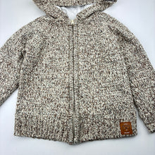 Load image into Gallery viewer, Unisex COOL CLUB, cotton blend knit zip hooded cardigan, GUC, size 4,  