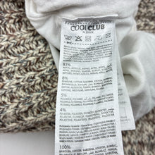 Load image into Gallery viewer, Unisex COOL CLUB, cotton blend knit zip hooded cardigan, GUC, size 4,  