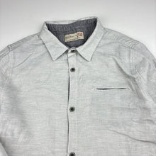 Load image into Gallery viewer, Boys ZARA, grey cotton long sleeve shirt, EUC, size 9-10,  