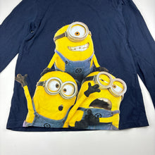 Load image into Gallery viewer, Unisex Despicable Me, Minions cotton long sleeve t-shirt, EUC, size 9-10,  