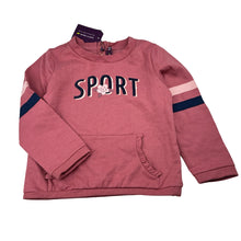Load image into Gallery viewer, Girls Sergent Major, pink cotton blend fleece lined sweater, embroidered, NEW, size 4,  
