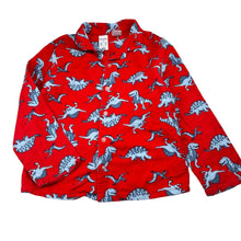 Load image into Gallery viewer, Boys Brilliant Basics, dinosaur flannel cotton pyjama top, GUC, size 7,  