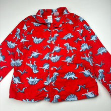Load image into Gallery viewer, Boys Brilliant Basics, dinosaur flannel cotton pyjama top, GUC, size 7,  