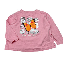 Load image into Gallery viewer, Girls Target, cotton long sleeve t-shirt, butterfly, EUC, size 3,  