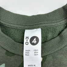 Load image into Gallery viewer, Unisex KID, cotton blend fleece lined sweater, dinosaur, GUC, size 4,  