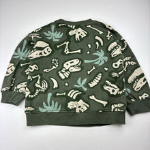 Load image into Gallery viewer, Unisex KID, cotton blend fleece lined sweater, dinosaur, GUC, size 4,  