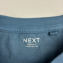 Load image into Gallery viewer, Unisex Next, blue cotton t-shirt, embroidered stag, GUC, size 13,  