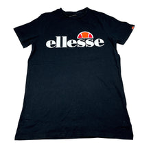 Load image into Gallery viewer, Unisex Ellesse, black cotton t-shirt, GUC, size 12-13,  