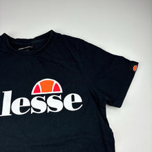 Load image into Gallery viewer, Unisex Ellesse, black cotton t-shirt, GUC, size 12-13,  