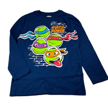 Load image into Gallery viewer, Unisex Nickelodeon, Teenage Mutant Ninja Turtles cotton long sleeve t-shirt, EUC, size 7,  