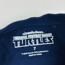 Load image into Gallery viewer, Unisex Nickelodeon, Teenage Mutant Ninja Turtles cotton long sleeve t-shirt, EUC, size 7,  