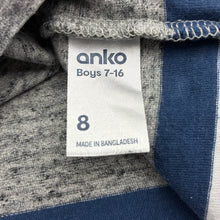 Load image into Gallery viewer, Boys Anko, striped cotton long sleeve t-shirt, wash fade, FUC, size 8,  