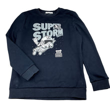 Load image into Gallery viewer, Unisex TOPFEELING Kids, navy fleece lined astronaut sweater, wash fade, FUC, size 10,  