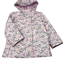 Load image into Gallery viewer, Girls Target, floral hooded waterproof jacket, mark lower front, FUC, size 5,  