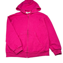 Load image into Gallery viewer, Girls H&amp;M, pink cotton blend zip fleece lined hoodie, EUC, size 9-10,  