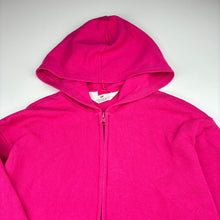 Load image into Gallery viewer, Girls H&amp;M, pink cotton blend zip fleece lined hoodie, EUC, size 9-10,  