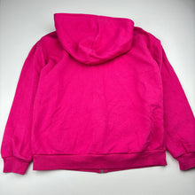 Load image into Gallery viewer, Girls H&amp;M, pink cotton blend zip fleece lined hoodie, EUC, size 9-10,  