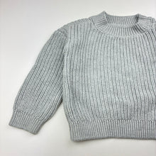 Load image into Gallery viewer, Unisex Dymples, grey cotton ribbed knit sweater, GUC, size 2,  