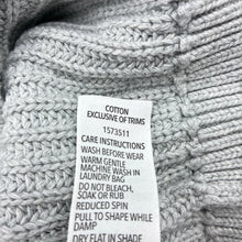 Load image into Gallery viewer, Unisex Dymples, grey cotton ribbed knit sweater, GUC, size 2,  