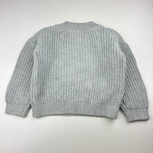 Load image into Gallery viewer, Unisex Dymples, grey cotton ribbed knit sweater, GUC, size 2,  
