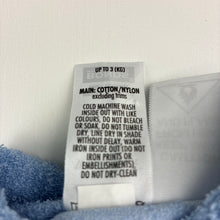 Load image into Gallery viewer, Unisex Bonds, blue cotton blend terry wondersuit, embroidered, EUC, size 00000,  