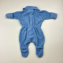 Load image into Gallery viewer, Unisex Bonds, blue cotton blend terry wondersuit, embroidered, EUC, size 00000,  