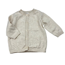 Load image into Gallery viewer, Unisex Anko, cream cotton knit cardigan, EUC, size 000,  