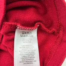 Load image into Gallery viewer, Girls JINGLES &amp; JOY, red cotton long sleeve pyjama top, Christmas, EUC, size 3,  