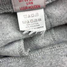 Load image into Gallery viewer, Unisex grey, cotton blend fleece lined pants, elasticated, EUC, size 1,  