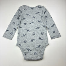 Load image into Gallery viewer, Unisex Carter's, grey bodysuit, dinosaur, EUC, size 2,  
