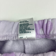 Load image into Gallery viewer, Girls Anko, cotton blend fleece lined pants, elasticated, floral, EUC, size 00,  