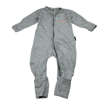 Load image into Gallery viewer, Unisex Bonds, striped cotton blend zip romper Wondersuit, EUC, size 000,  