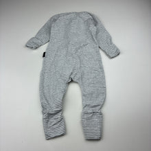 Load image into Gallery viewer, Unisex Bonds, striped cotton blend zip romper Wondersuit, EUC, size 000,  
