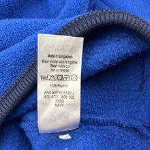 Load image into Gallery viewer, Unisex George, blue zip fleece sweater, EUC, size 2-3,  
