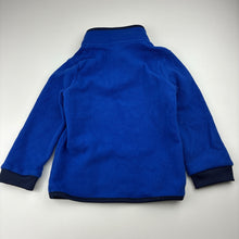 Load image into Gallery viewer, Unisex George, blue zip fleece sweater, EUC, size 2-3,  