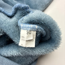 Load image into Gallery viewer, Unisex blue, fleece sweater, embroidered cat, pilling, FUC, size 2,  