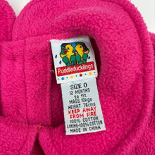 Load image into Gallery viewer, Girls Puddle Ducklings, vintage cotton fleece sweater, embroidered, GUC, size 0,  